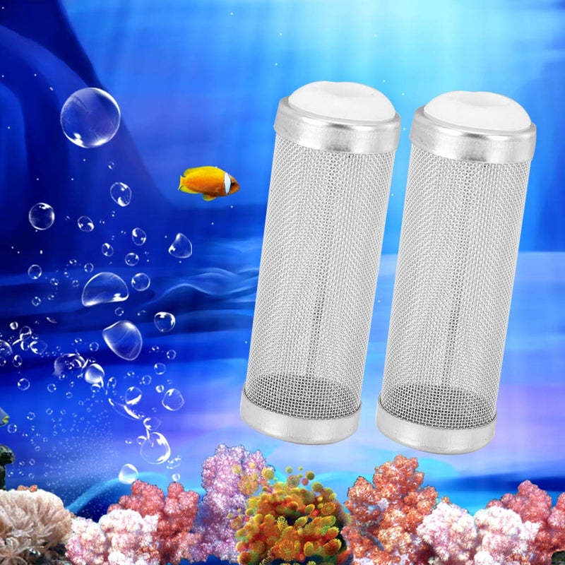 Tnfeeon 5 pcs Stainless Steel Aquarium Filter Protector, Aquarium Fish Filter Inflow Inlet Mesh Basket Shrimp Protecting (12mm) - Image 4